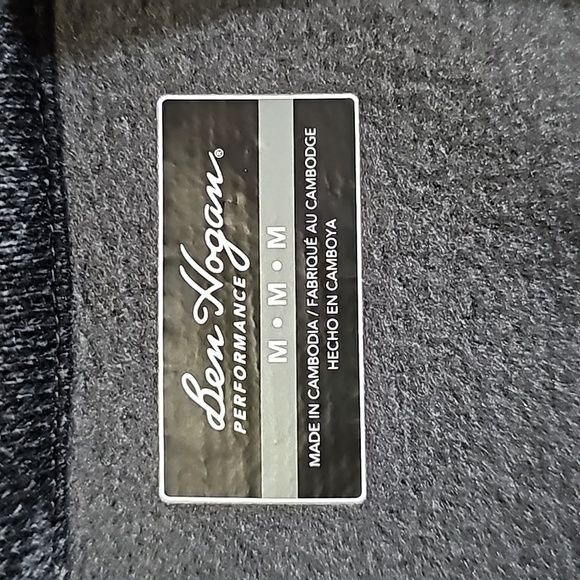 Ben Hogan medium black and gray camo performance pullover long sleeve jacket - Picture 5 of 7